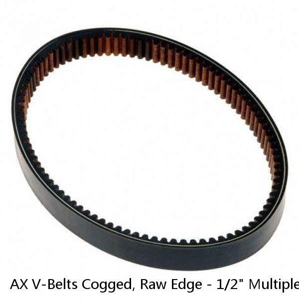 AX V-Belts Cogged, Raw Edge - 1/2" Multiple Lengths - Any Size You Need 